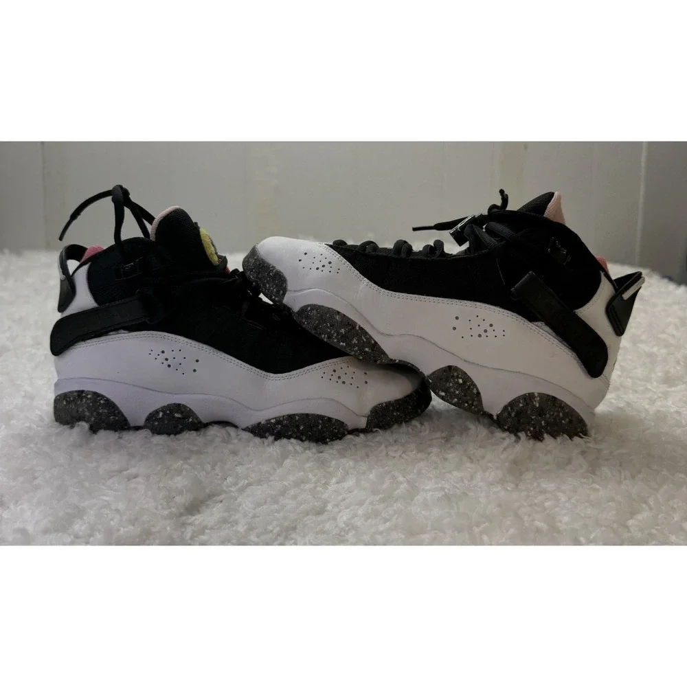 Nike GS Air Jordan 6 Rings White Black Grey DV3178-100 Youth 5